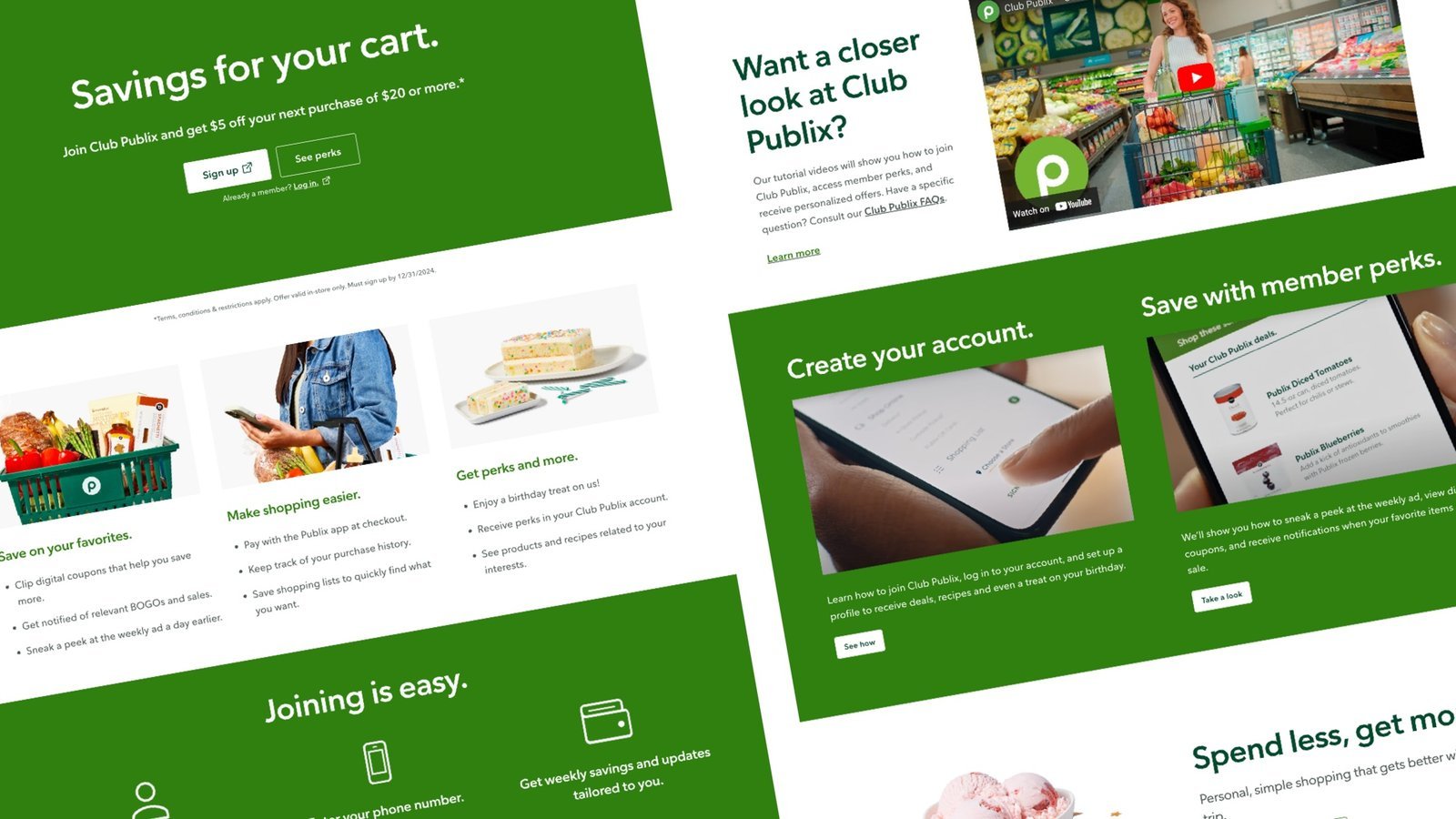 Club Publix, the first site built on the system