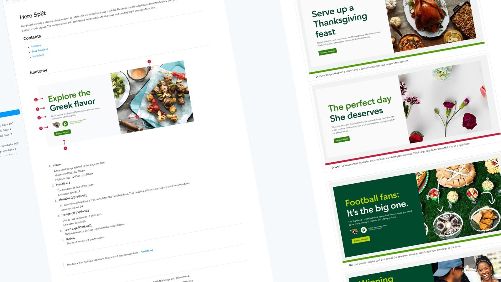 Storybook documentation page for a component