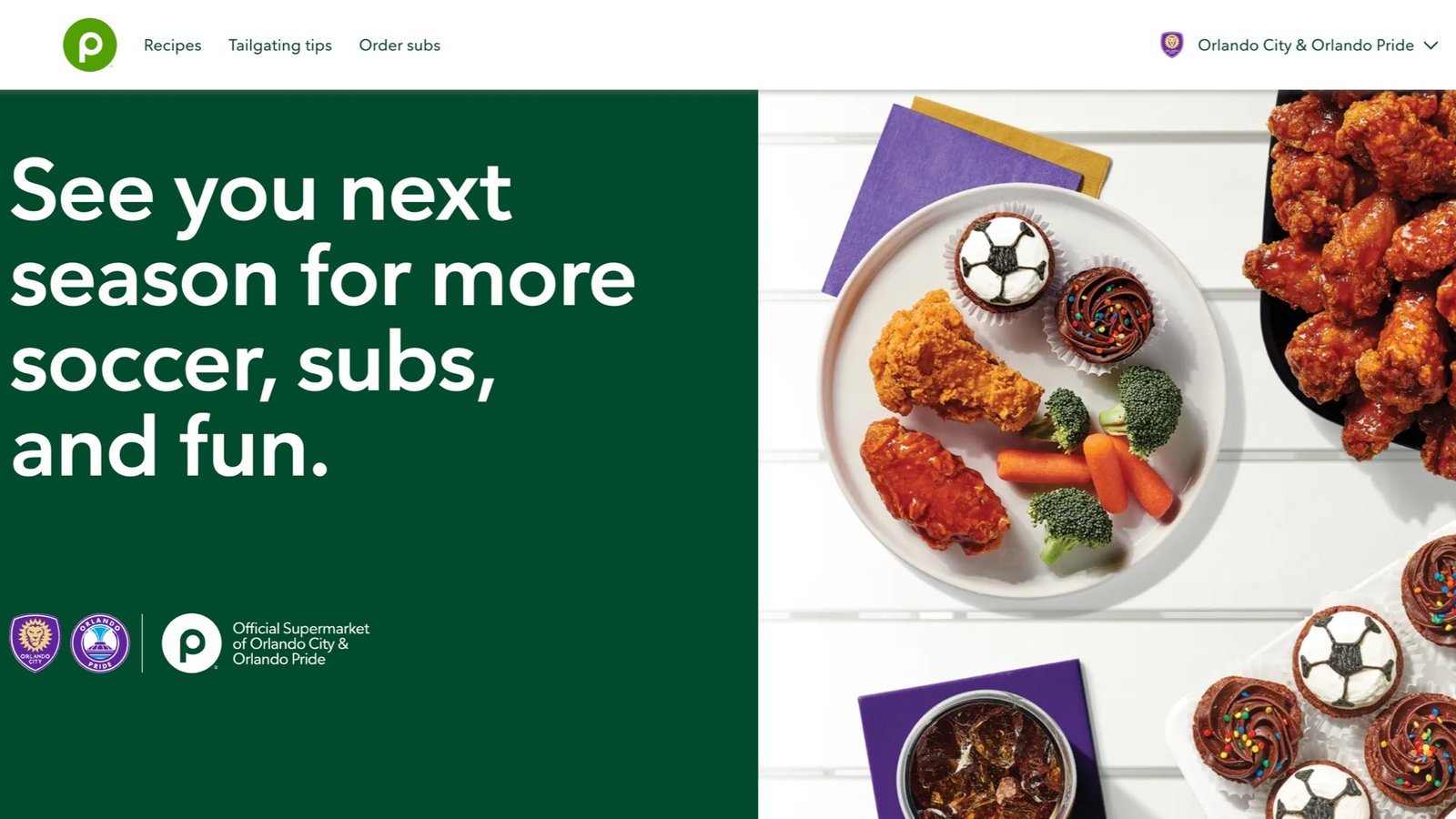 Tailgating, with co-branded partner logos and new sports components
